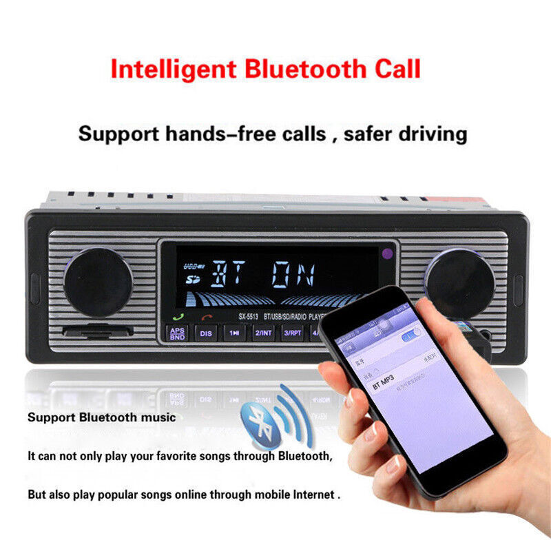 12V 4-Channel LCD Car SUV Bluetooth Audio FM Radio Stereo MP3 USB/SD/FM/WMA/WAV