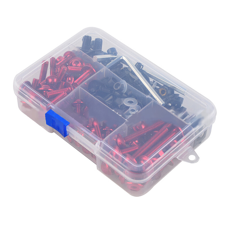 195PCS Red Motorcycle Complete Fairing Bolt Kit Body Screw S