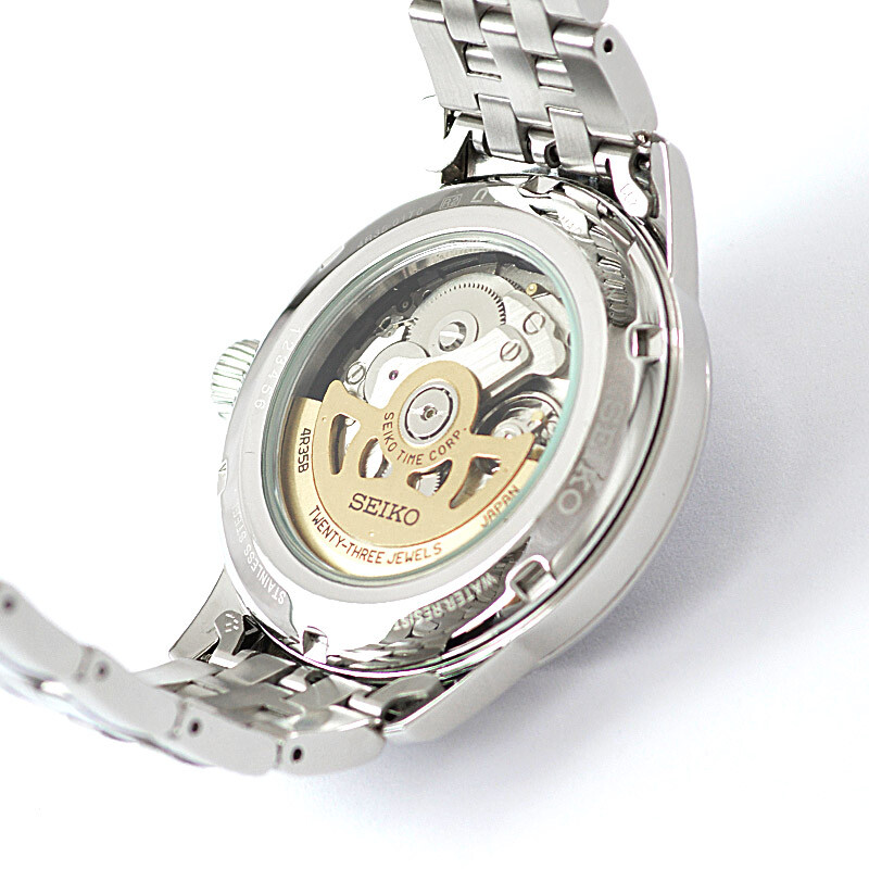 Pre-owned Seiko Presage Sary123 Mechanical Automatic Cocktail Time Watch Navy Dial 40.5mm