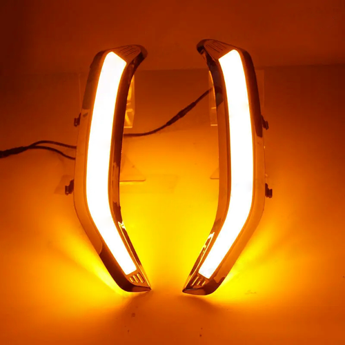 For 2013-2018 Subaru Forester Pair 2 Color Daytime Running Fog Light Lamp W/Turn