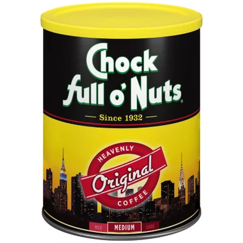 Chock Full O'Nuts Heavenly Ground Coffee, Original Blend (48