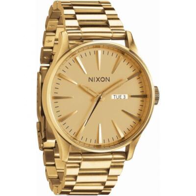 Pre-owned Nixon Men's Watch Sentry Sentry All Gold A356502