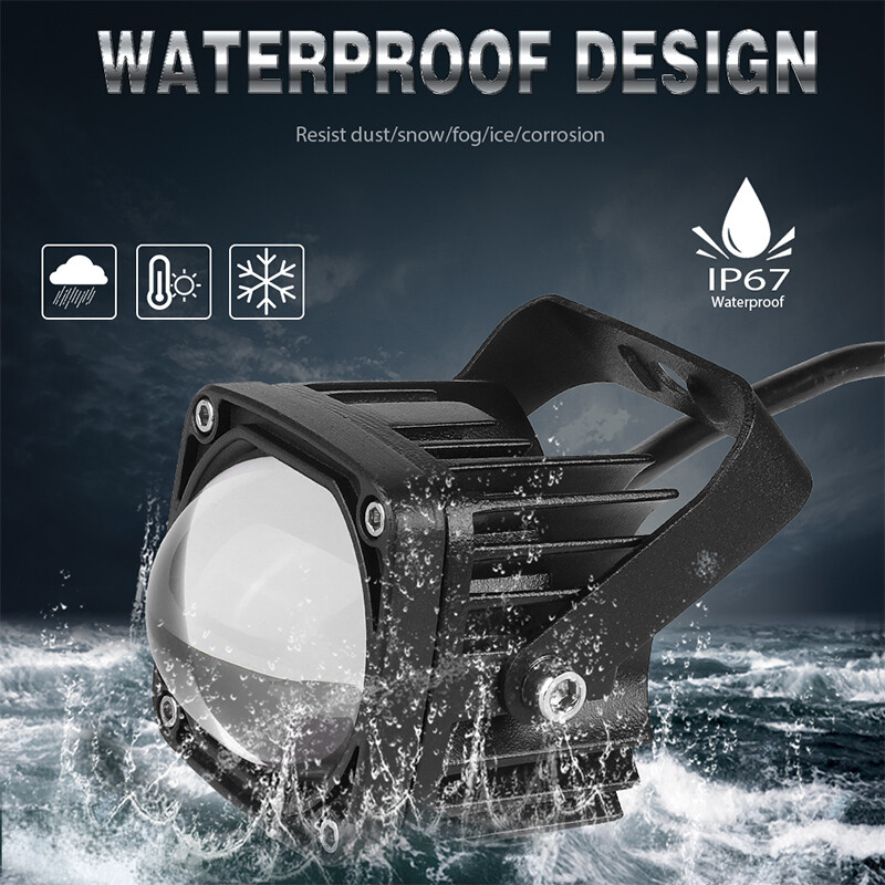 2x 2inch 8D LED Work Light Bar Pods Driving Fog/Spot Lamp Offroad Truck Boat SUV