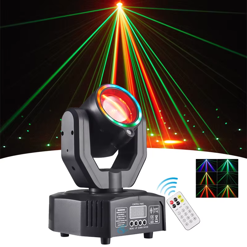 32W Beam Disco Party Light LED 4IN1 Effect Strobe Stage Light DMX Control&Sound