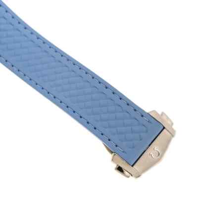 Pre-owned Omega Seamaster Auto Chronometer Blue Dial Watch 220.12.41.21.03.008