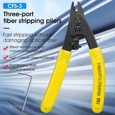 Optical Fiber Tool CFS-3 Stripper Pliers 3 port Fiber Optical Stripper FTTH tool