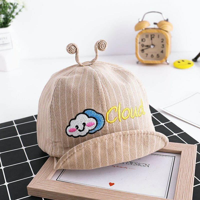 Cute Summer Weather Letter Baby Hat Baseball Cap Cartoon Ears Boy Girl Sun Hat