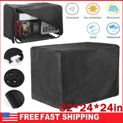 210D Light Thicken Waterproof Generator Cover Large Universal 32''x24''x24'' USA