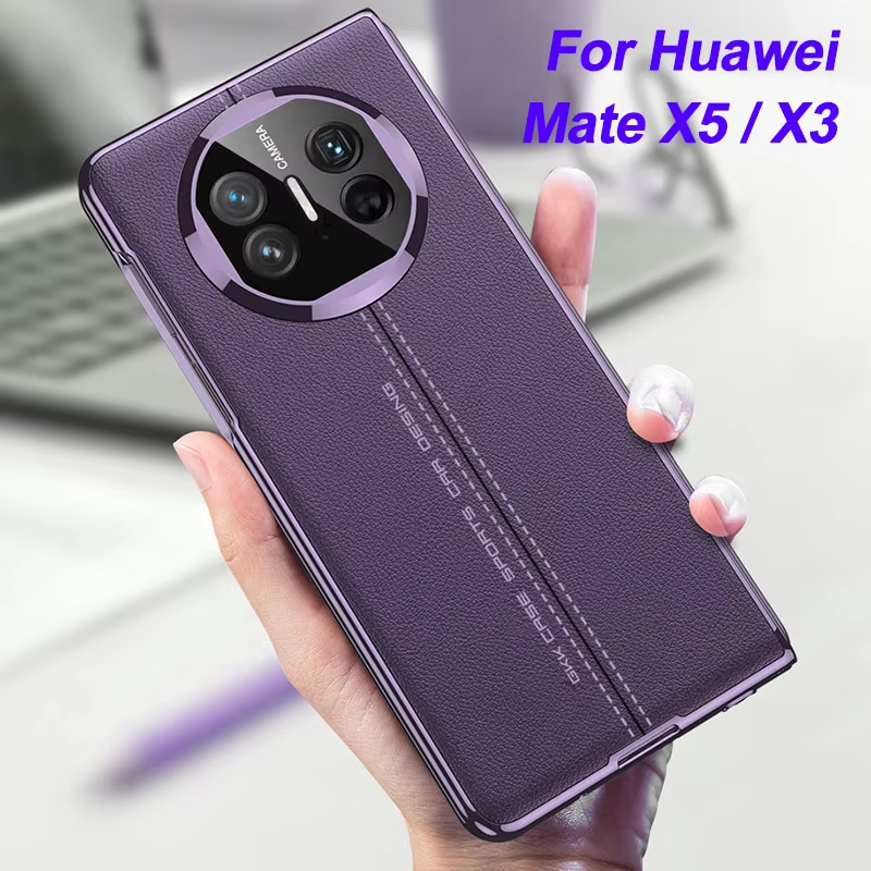 Original Case For Huawei Mate X3 With Screen Glass Case Electroplated Painted Le