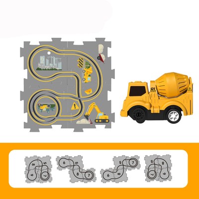 DIY Assembling Kids Educational Puzzle Track Car Play Set Funny Toy