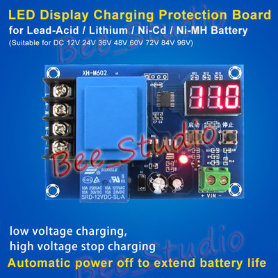 12V-96V LED Lead Acid Lithium Battery BMS Charging Controller Protection Board