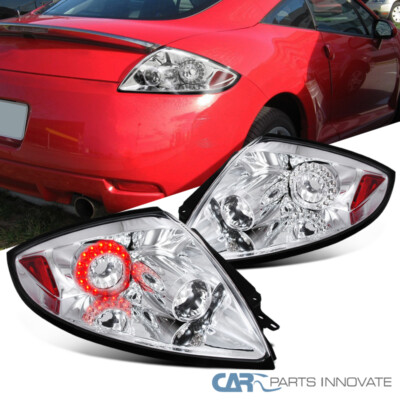 Fits Mitsubishi 06-12 Eclipse Clear LED Reverse Tail Lights Brake Parking Lamps