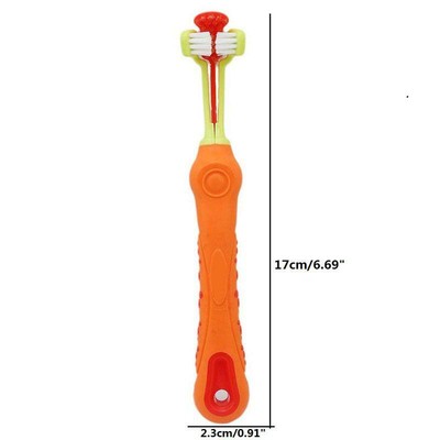 Three-Sided Toothbrush for Brushing Dog Teeth Perfect Teeth Care Fresh Breath US