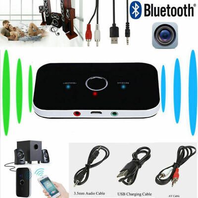 Bluetooth Transmitter Empfänger Sender Wireless Aux Audio Adapter TV Kopfhörer