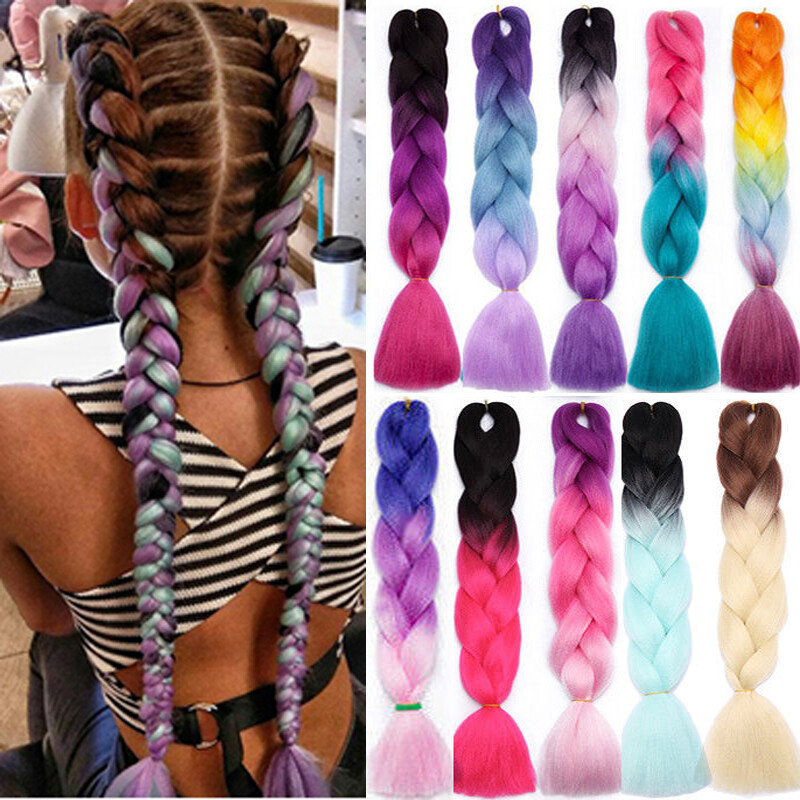 Jumbo Hair Extensions Long Ombre Braiding Hair Expression Braids