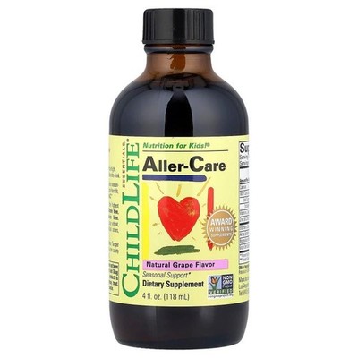 ChildLife Essentials, Aller-Care, uva naturale, 118 ml