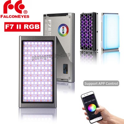 Falcon Eyes F7 II RGB LED Light On Camera Video Fill Light 2500-9000 APP Control