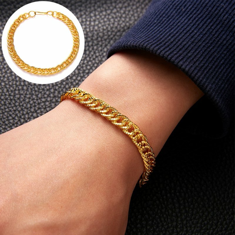 Fashion Men Women Gold Silver Stainless Steel Open Bangle Punk Cuff Bracelet