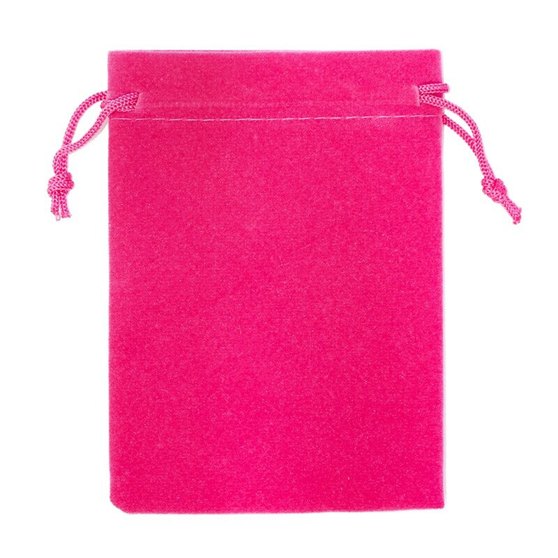 50pcs Coloful Velvet Bag Jewelry Packing Velvet Drawstring Pouches Gift Bags Can