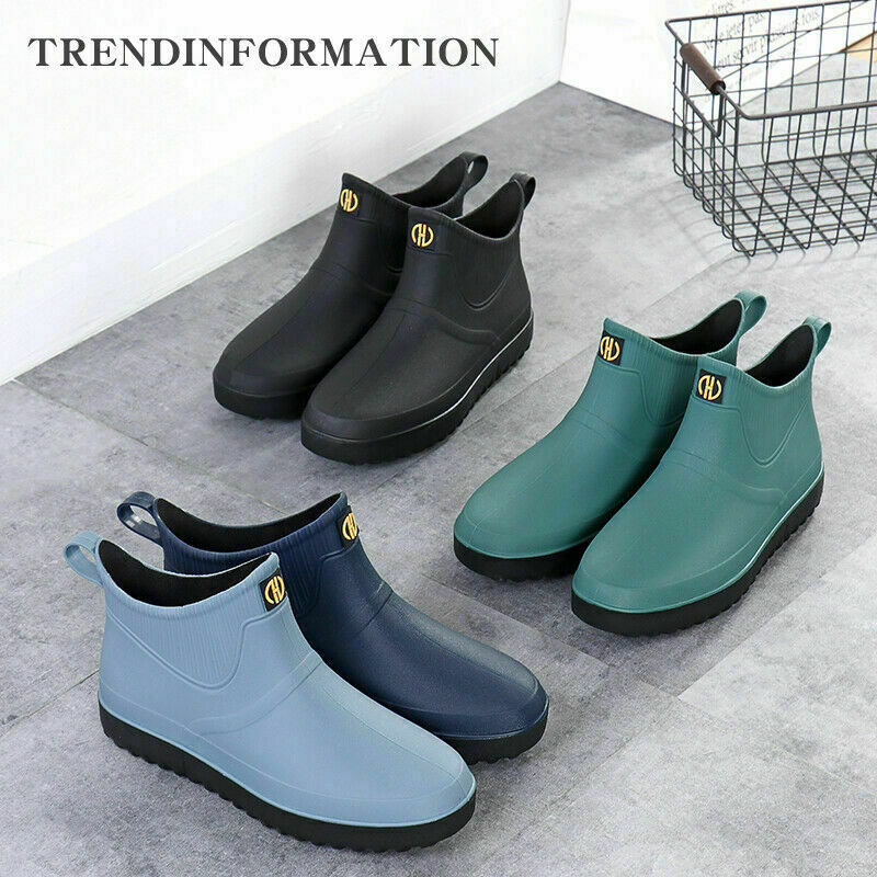 Herren Gummistiefel Gummi Knöchel-Regen-Aufladungen ...