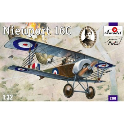 Amodel 3201 Plastic model airplane kit Scale 1:32 Nieuport 16C A134 - kits model