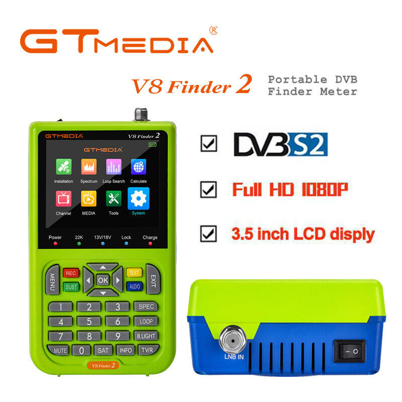 V8 Finder Freesat 1080P HD GTmedia V8 Finder2 Meter Digital Signal Sat Finder