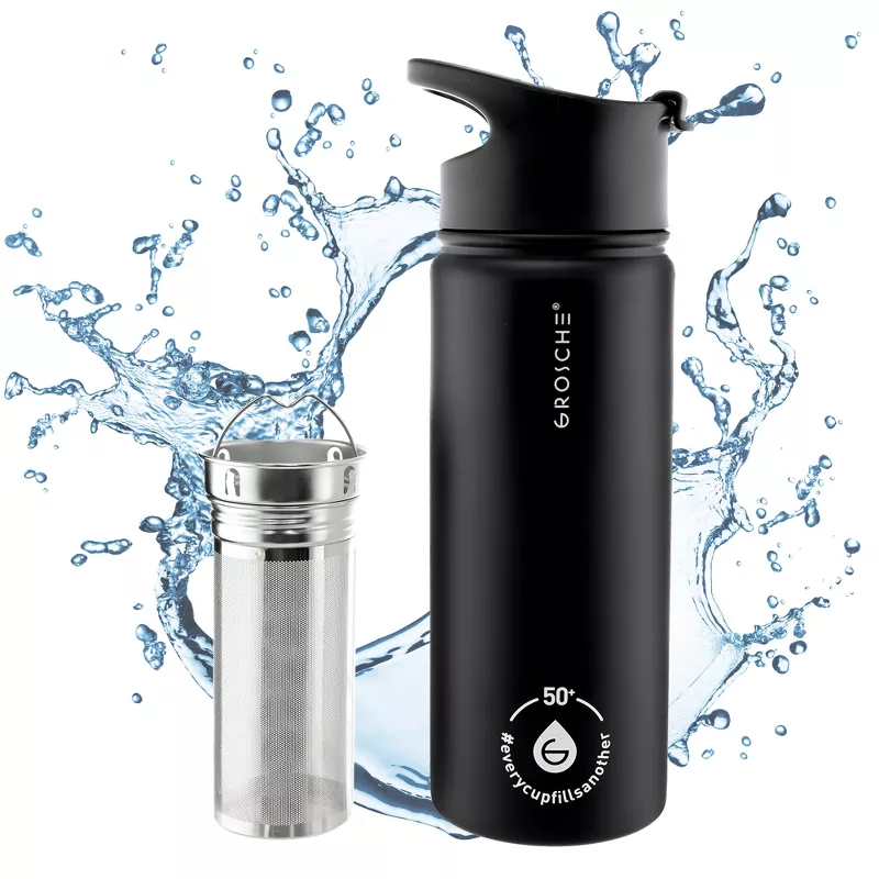 Bottle Water Tea Infuser Fruit Oz Leaf Travel Loose Fl 16