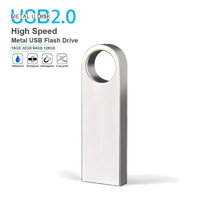 Chiavetta USB 2.0 Impermeabile In Metallo – Porta File Portatile E Resistente