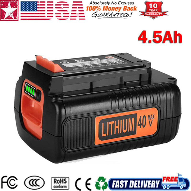 40V Lithium Battery for Black and Decker LBXR36 4.5AH 40 Vol