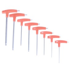 2.0mm-10mm Metric T Handle Allen Wrench Ball End Hex Key LongNWUSYJUS