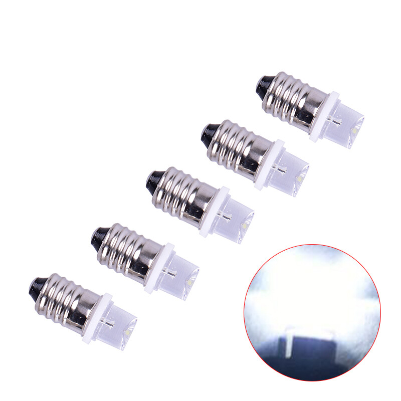 5pcs/set  E10 Led Bulb DC 3V 4.5V Instrument Bulb Indicator Bulb Flashlight;im