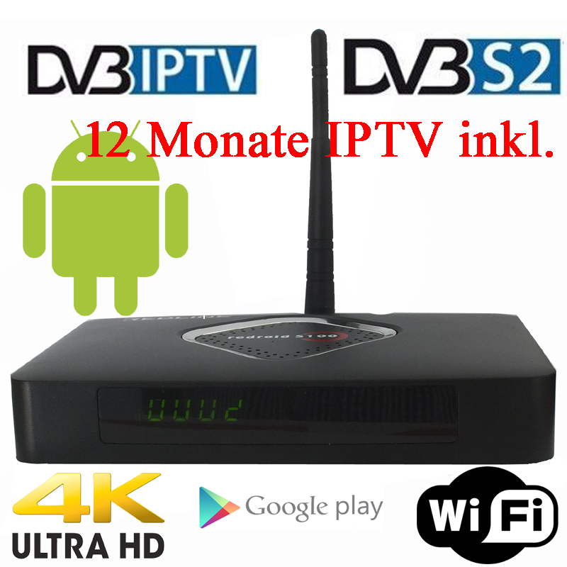 Redroid S10 IPTV Box mit 12 Monats in...