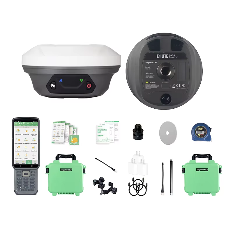 Limited Time Offer! SingularXYZ E1 Lite UHF GNSS RTK Base and Rover Set High Pre