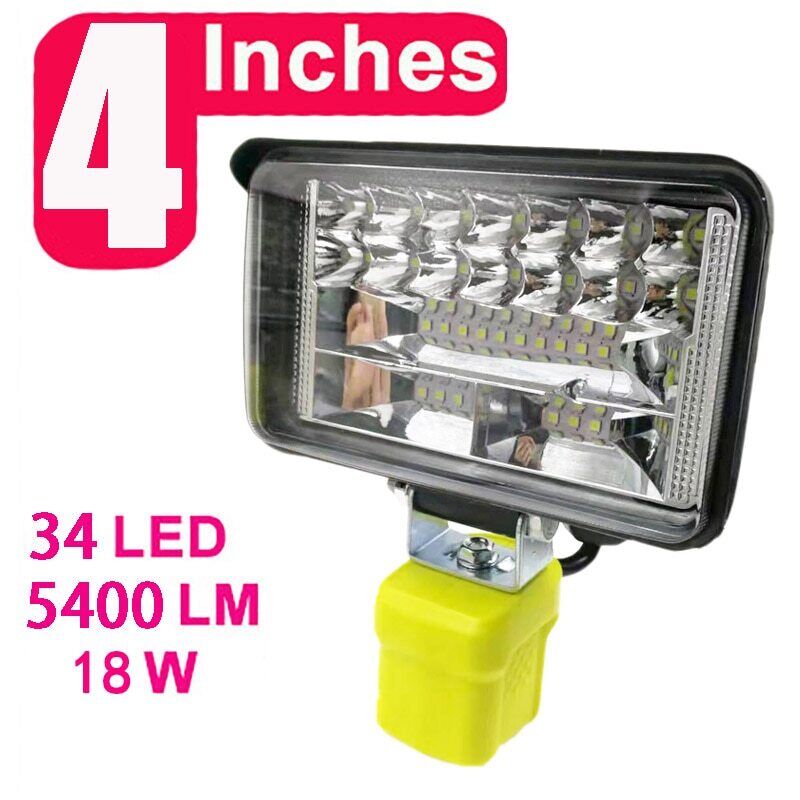 LED Work Light Flashlight Car Lamp For RYOBI 14.4 18V Li-ion Nickel One+ Battery