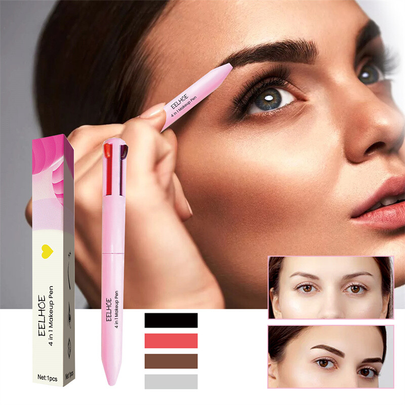 4-In-1 All-In-One Travel Makeup Pen Eye Liner Brow Liner Lip