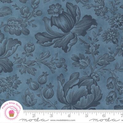 Moda CASCADE 44320 14 Dusk Navy Blue FLORAL 3 SISTERS Quilt Fabric
