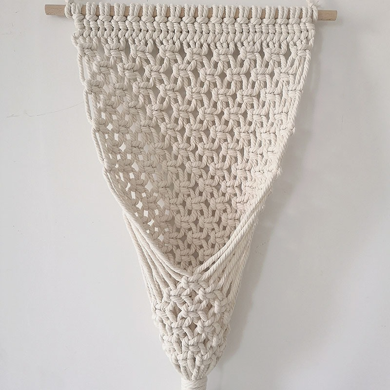 Hand Woven Macrame Flower Hanger Plant Basket Wall Hanging Boho Craft Home Decor