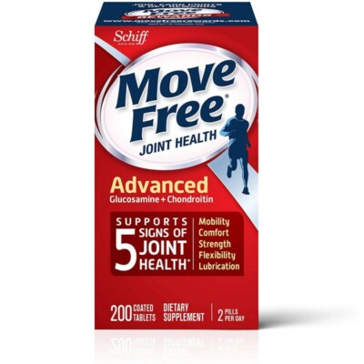 SCHIFF Move Free Advanced Glucosamine & Chondroitin 200 tablet EXP 03/2025