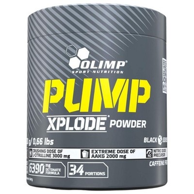 Olimp Pump Xplode Pre-workout sans caféine, fruit punch, 300 g