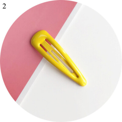 5Pcs/Set 24 Candy Colours Hairpins Snap Hair Clip Kids Girl Barrettes Clips Gift