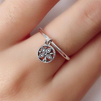 New 100% Authentic Silver Tree of Life Ring Size 5 6 7 7.5 8.5