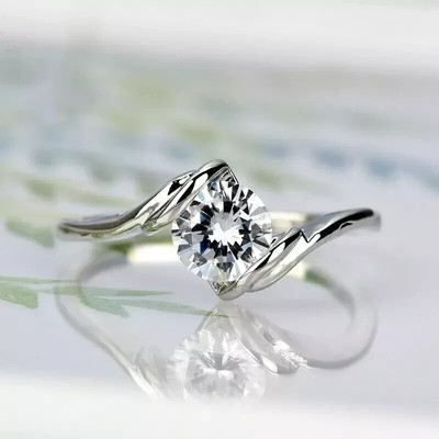2Ct Round Lab Created Diamond Wedding Women's Ring 14K White Gold Plated