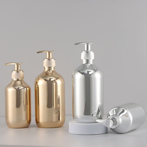 Dispensers Gold Chrome Liquid Soap Bottles Round Dispensers-