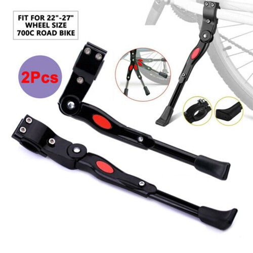 2 Bicycle Stand Prop Side Rear Kick Stand Heavy Duty Bike Kick Stand Adjustable