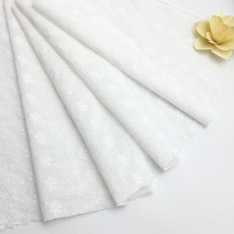 Stickereien Stoffblume Ösen Baumwolle Tuch Kleid Basteln Material 51'' Von Meter