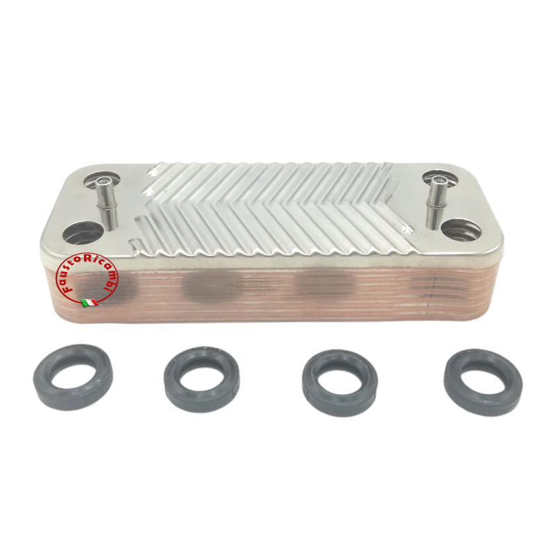 ÃChangeur Sanitaire 14 Plaques Compatible Ariston 65104333 Classe Calydra Chaffo