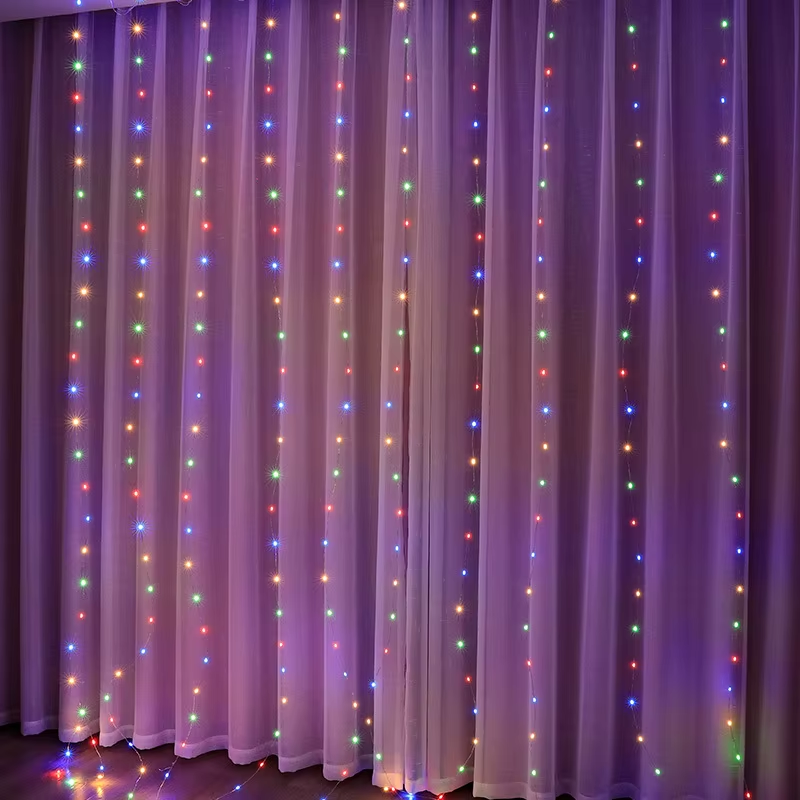 3/4/6M Curtain LED String Lights Garland USB Festoon Remote Control Fairy Garlan