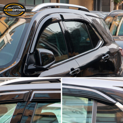Fits 18-24 Chevy Equinox Window Visors Rain Sun Guard Vent 4Pc Set