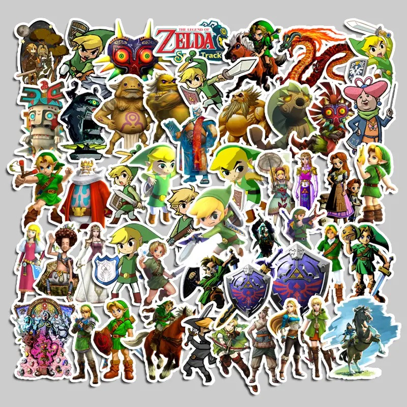 Legend of Zelda Stickers, Set of 25, Gamer, Laptop, Water Bottle, Decal, Video