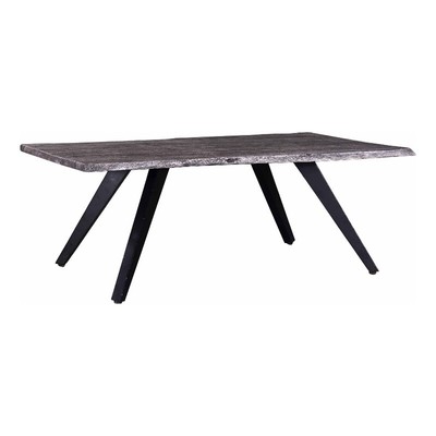 Primo International Jett Modern Wood and Metal Coffee Table in Gray